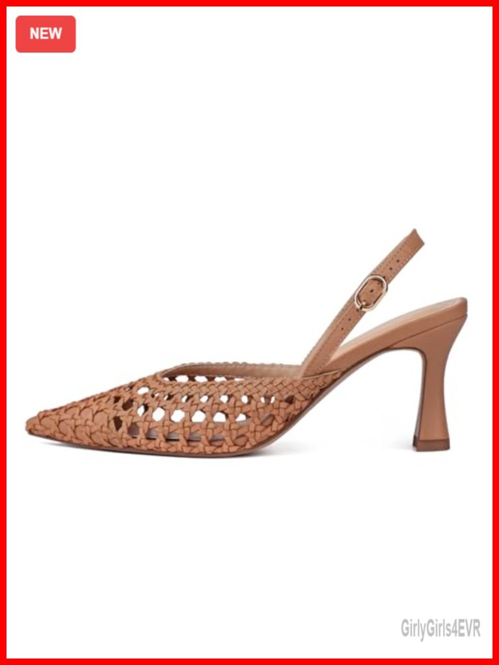 Woven Slingback Heels Pointed Toe Pumps Low Heel Raffia Party Shoes
